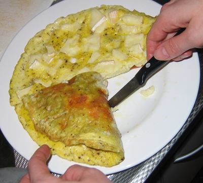 Omelet met brie