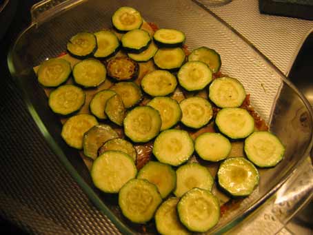 Courgetteplakjes