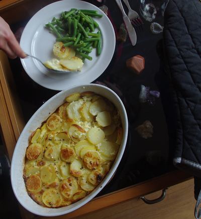 gegratineerde aardappels