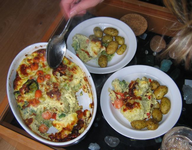 groente-omelet uit de oven