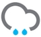weer-icoontje wolk regen