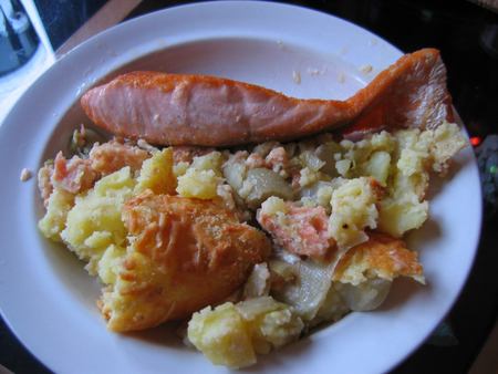 zalm-witlof-ovenschotel op bord